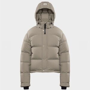 Aritzia Super Puff Shorty Modern Taupe XS